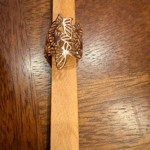 Gold Leaf Design Ring